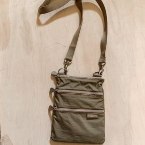 Small Tan Baggalini Crossbody Purse